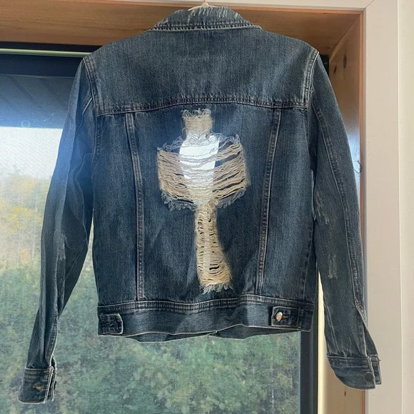Ripped Jean Jacket - Picture 3 of 7
